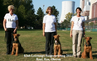 Klub-Leistungs-Siegerpr�fung 2011
Raul, Ron, Oberon